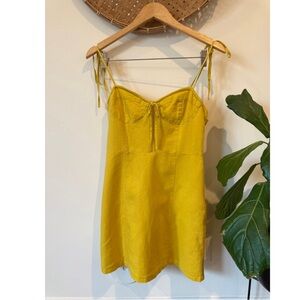 Forever 21 Yellow Mini Dress